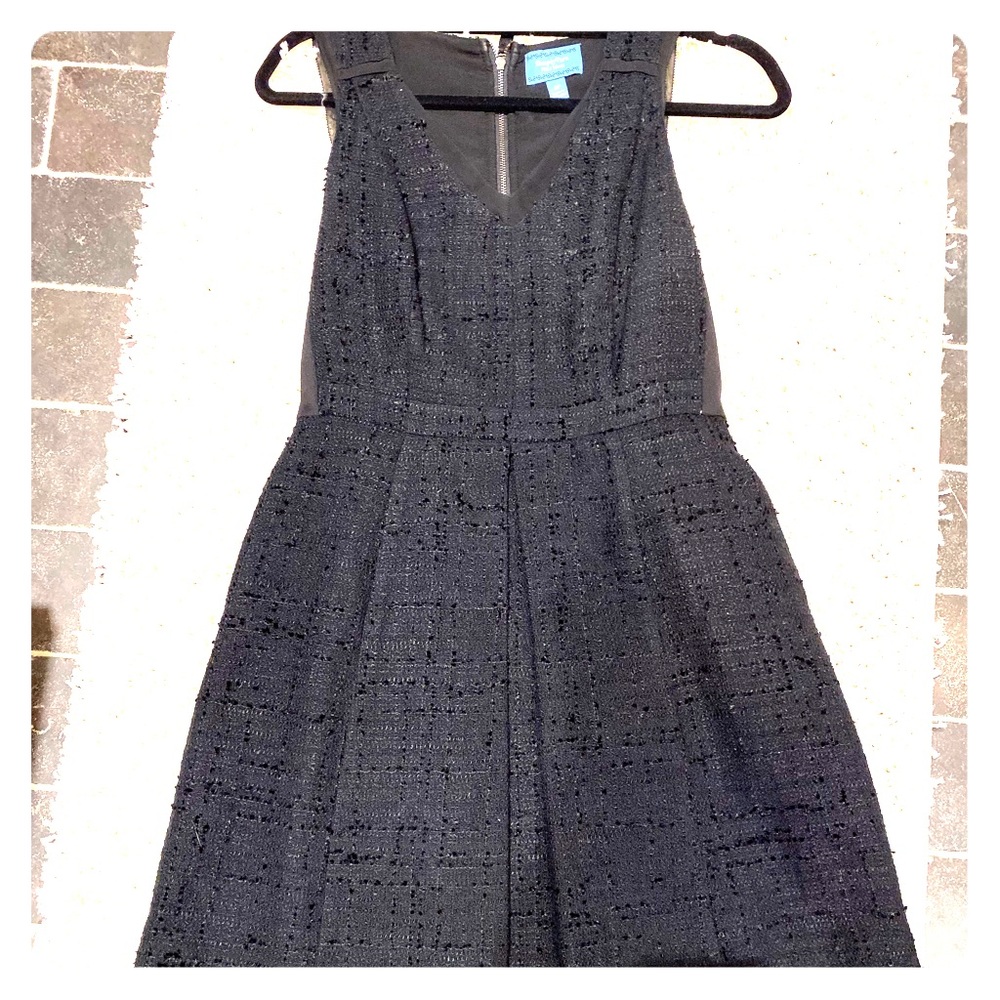 Vera Wang black skater dress.